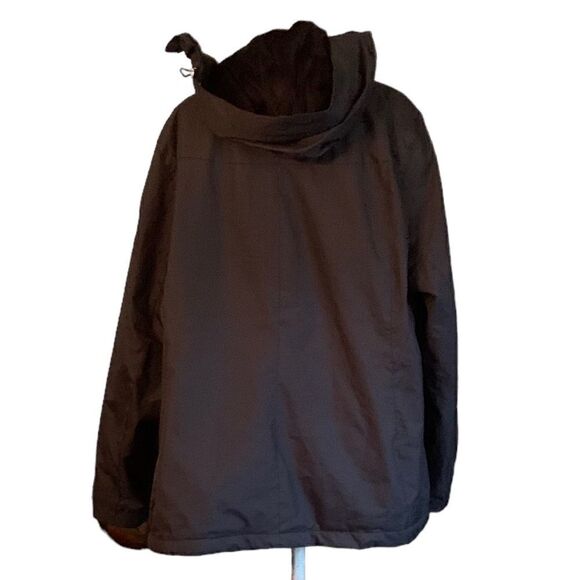 Zeroxsposur Mens All Weather Black Faux Fur Lined Hooded Jacket Sz XXL - Picture 2 of 8